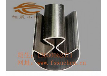 90度不銹鋼凹槽管/90°度不銹鋼夾玻璃異型管出廠價(jià)