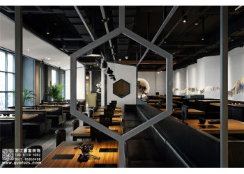 三墩龍湖天街火鍋店設(shè)計(jì)公司-浙江國(guó)富裝飾