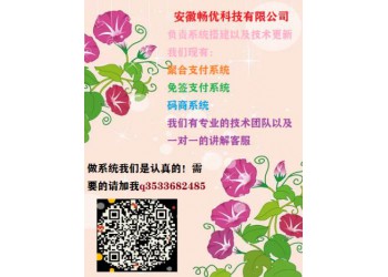 搭建支付系統有掃碼支付和h5跳轉，聚合支付系統及免簽支付系統