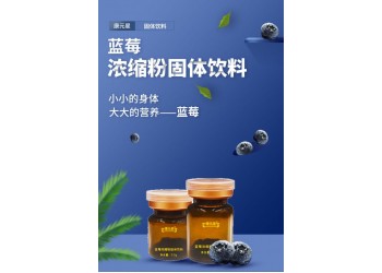 藍(lán)莓濃縮粉固體飲料生產(chǎn)車間加工定制 藍(lán)莓濃縮粉OEN加工