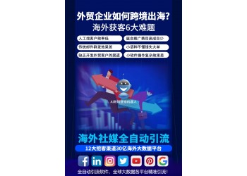 外貿(mào)網(wǎng)站營銷推廣跨境電商智能拓客---AI跨境營銷機器人