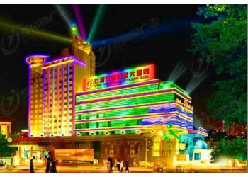 戶外防水天幕墻LED霓虹燈亮化燈光秀商場(chǎng)酒店樓體商業(yè)街燈光秀