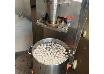 香菇貢丸丸子機(jī)撒尿牛丸加工設(shè)備獅子頭丸子機(jī)