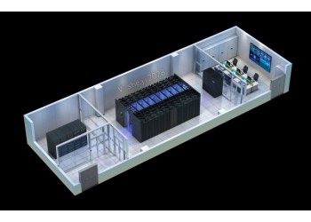 大連某高校實驗室機房效果圖制作|3D室內(nèi)俯視圖設(shè)計